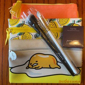 Ipsy Bag Bundle - Gudetama & Lemon & Orange Ipsy Bags with Bonus Makeup